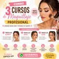 Pack de 3 cursos de MAQUILLAJE PROFESIONAL