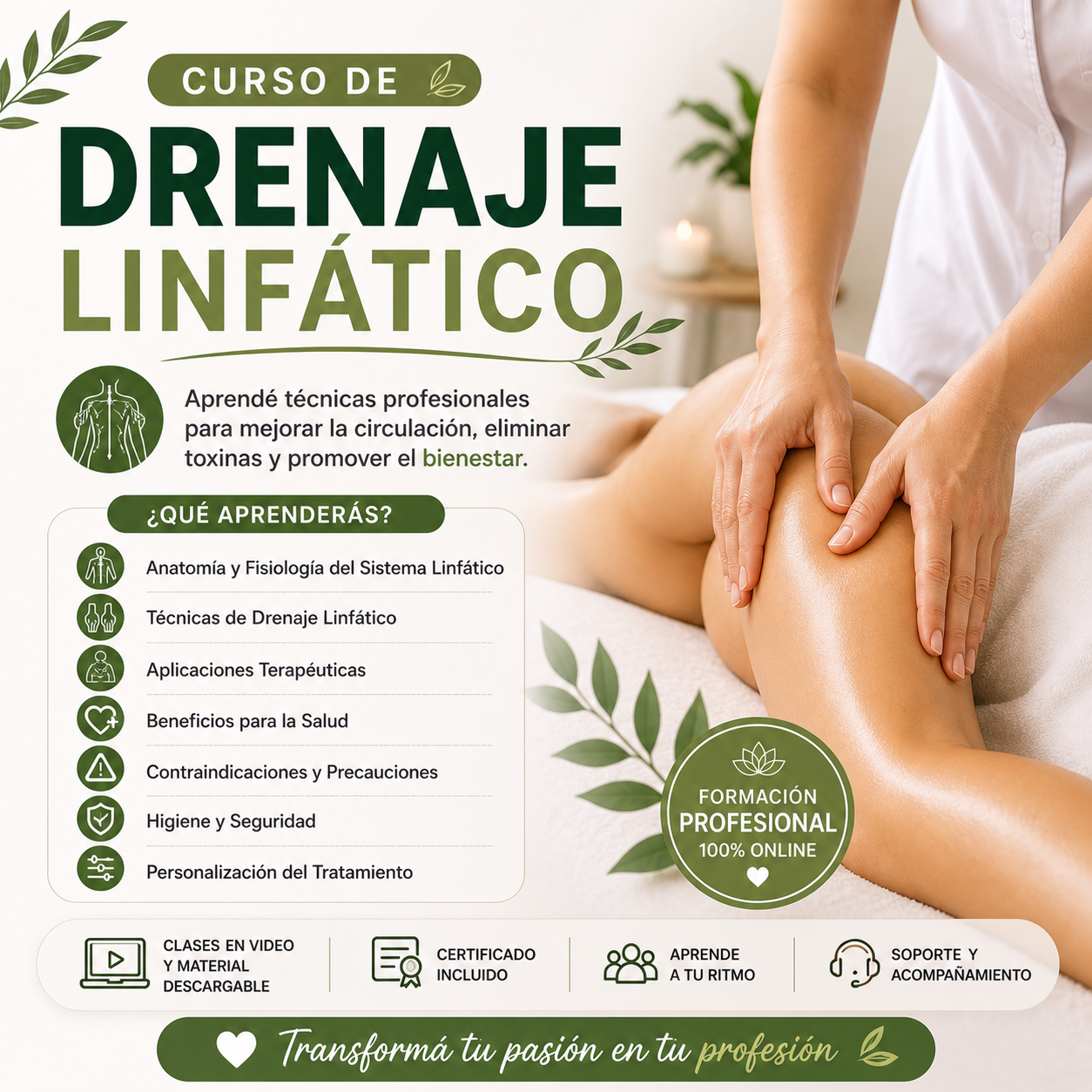 Curso de DRENAJE LINFATICO