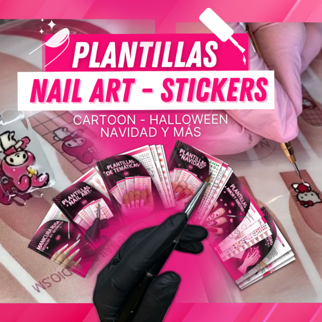 Plantillas Profesionales de Práctica para Uñas + 4 bonos